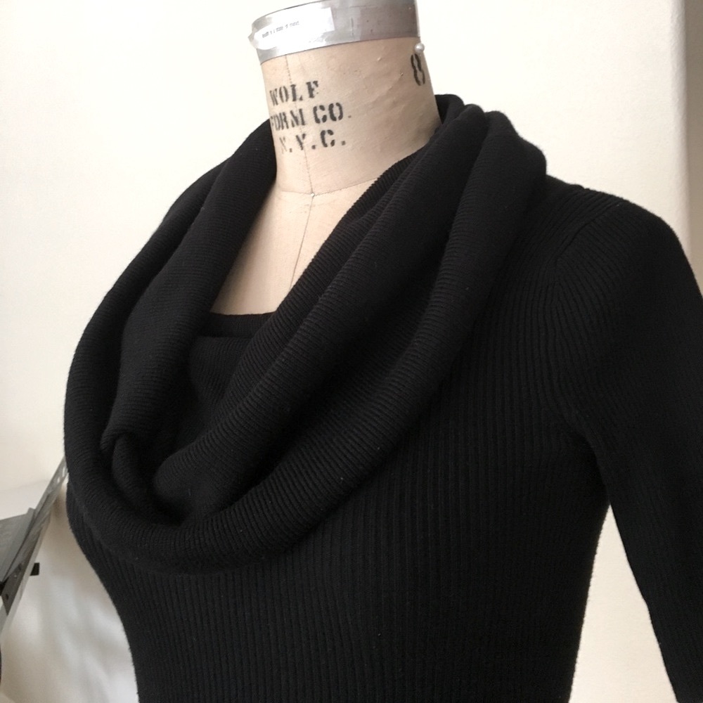 INC black cowl neck top